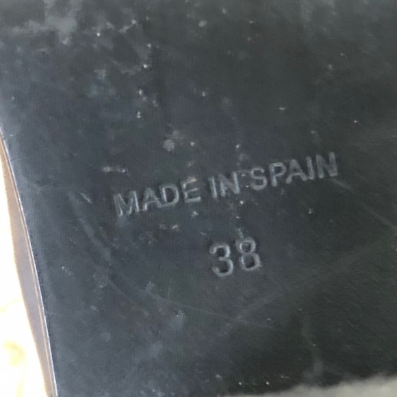 Vintage Black Leather Boots - Made in Spain - 8 - Picture 7 of 8